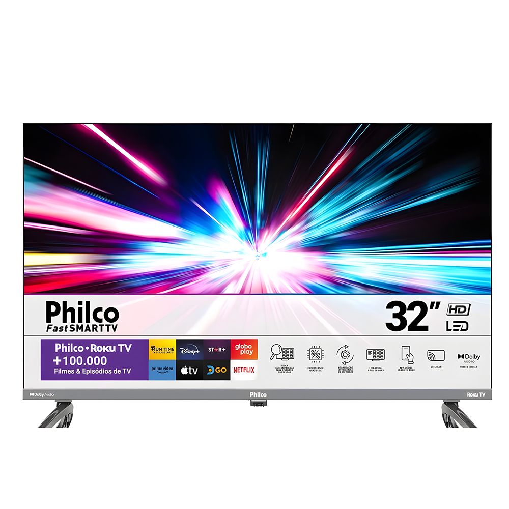 Smart Tv 32 Philco Ptv32g7pr2cgb Roku Tv Led Dolby Audio Smart Tv 32 Philco Ptv32g7pr2cgb Roku Tv Led Dolby Audio
